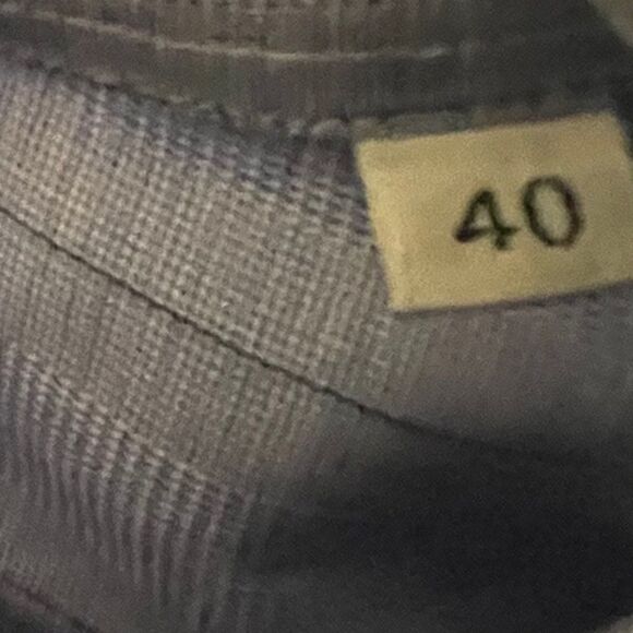 Hugo Boss‎ Size 40 (Large-Slim) Hugo Boss Blue LS Shirt - Picture 3 of 5